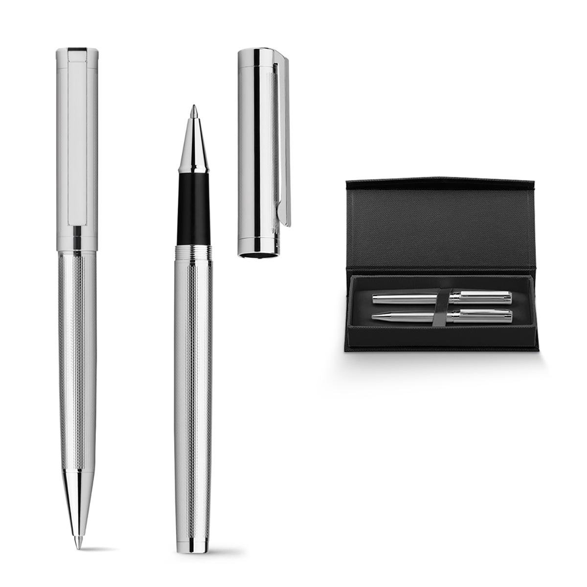 EDMOND. Set con penna roller e penna a sfera