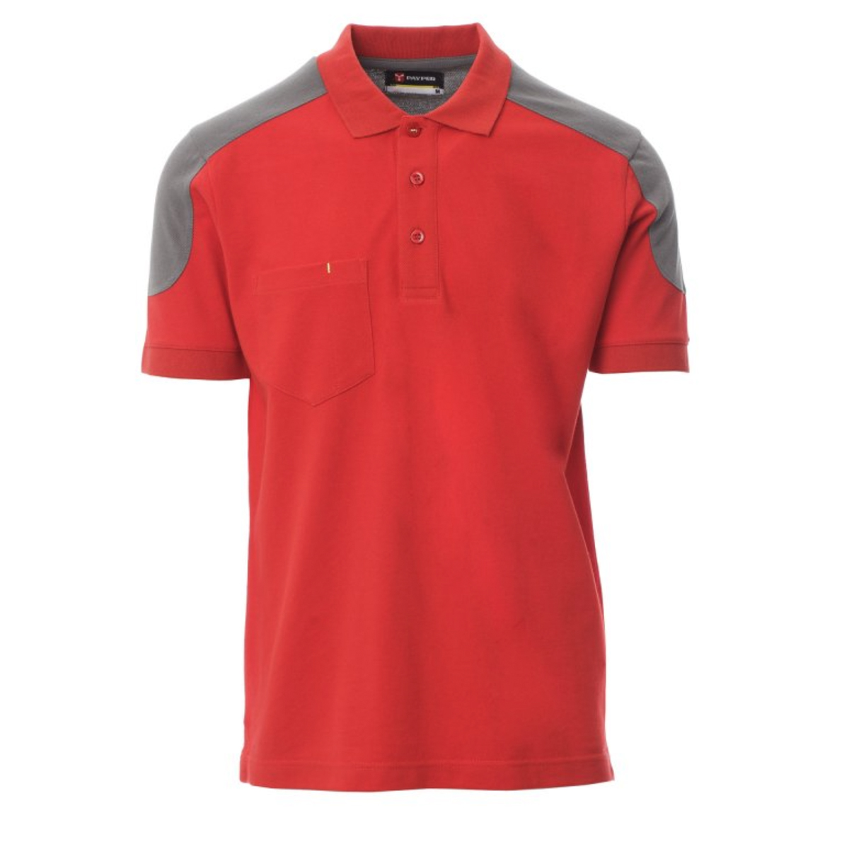 Polo COMPANY PAYPER bicolore a manica corta con 3 bottoni in tinta
