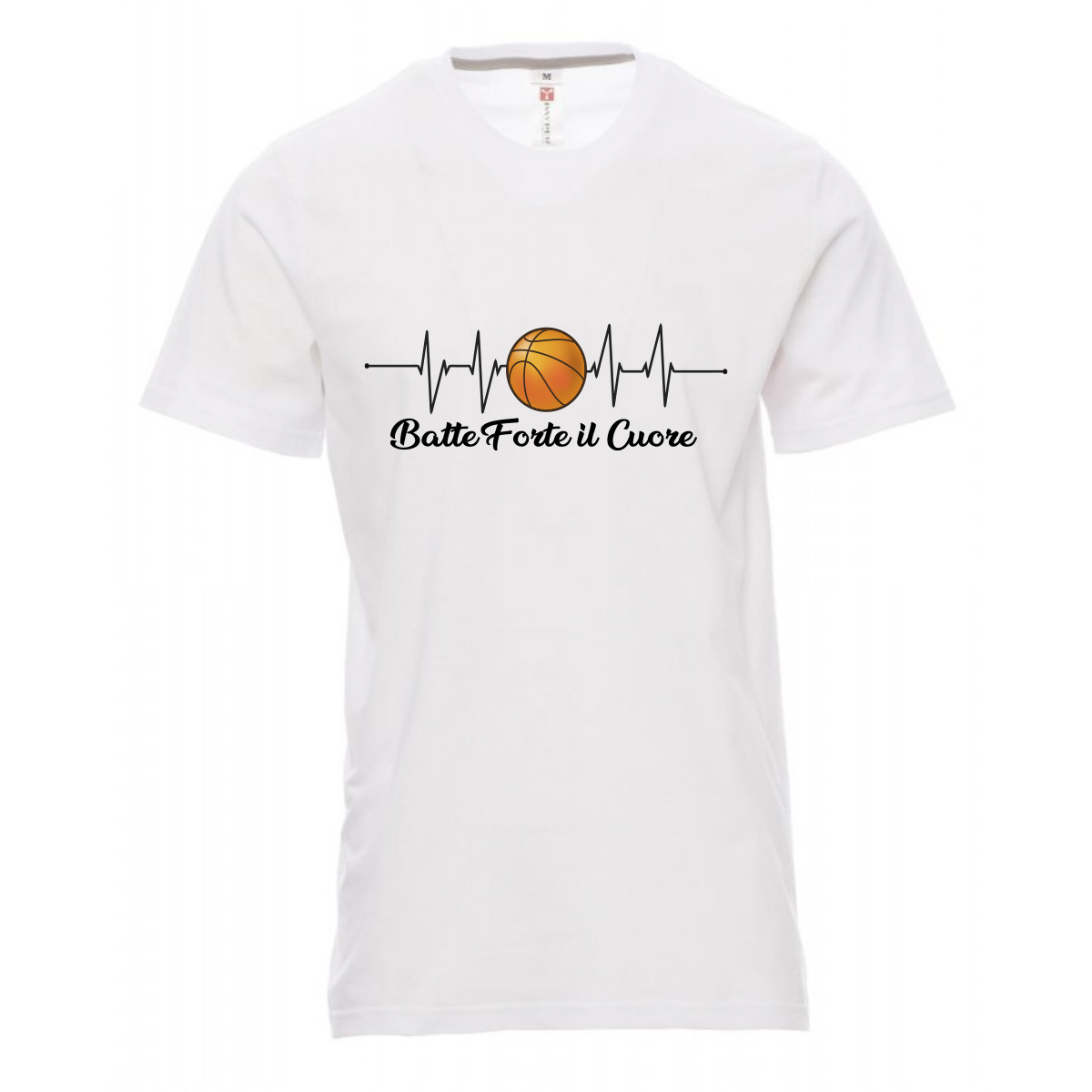 T-Shirt Basket Batte forte il cuore