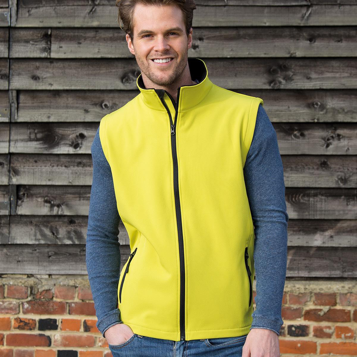 Printable Softshell Bodywarmer Uomo