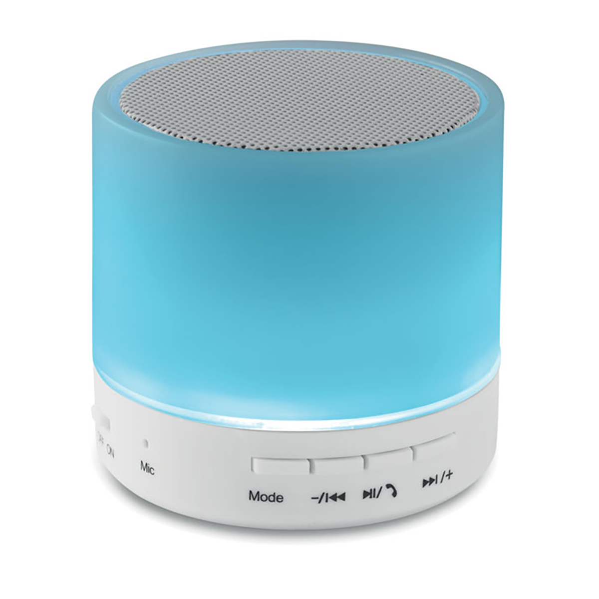 2 in 1: speaker wireless in ABS ROUND WHITE